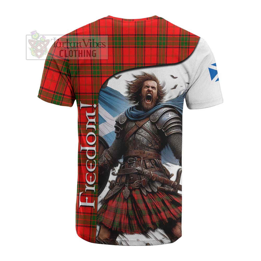 Tartan Vibes Clothing Adair Crest Tartan Cotton T-shirt Inspired by the Freedom of Scottish Warrior