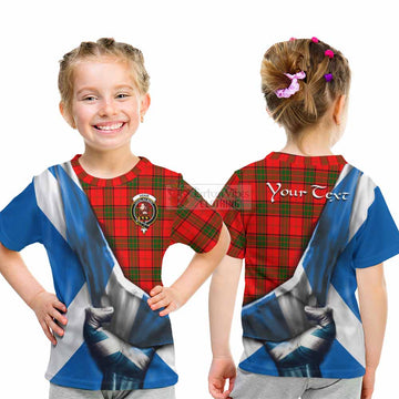 Adair Tartan Kid T-Shirt with Family Crest Scotland Patriotic Style