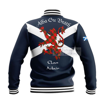 Adair Tartan Lion Rampant Baseball Jacket  Proudly Display Your Heritage with Alba Gu Brath and Clan Name