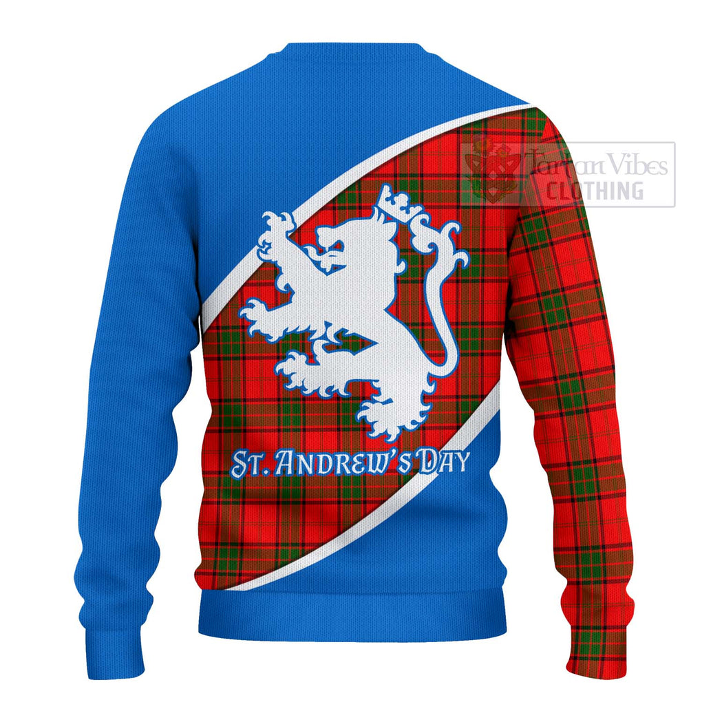 Tartan Vibes Clothing Adair Family Crest Tartan Knitted Sweater Celebrate Saint Andrew's Day in Style