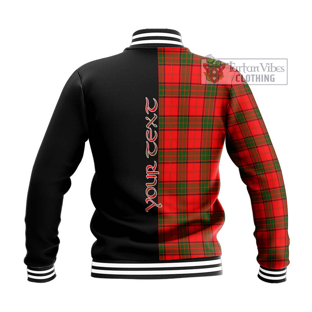 Adair Tartan Baseball Jacket with Family Crest and Half Of Me Style - Tartanvibesclothing Shop