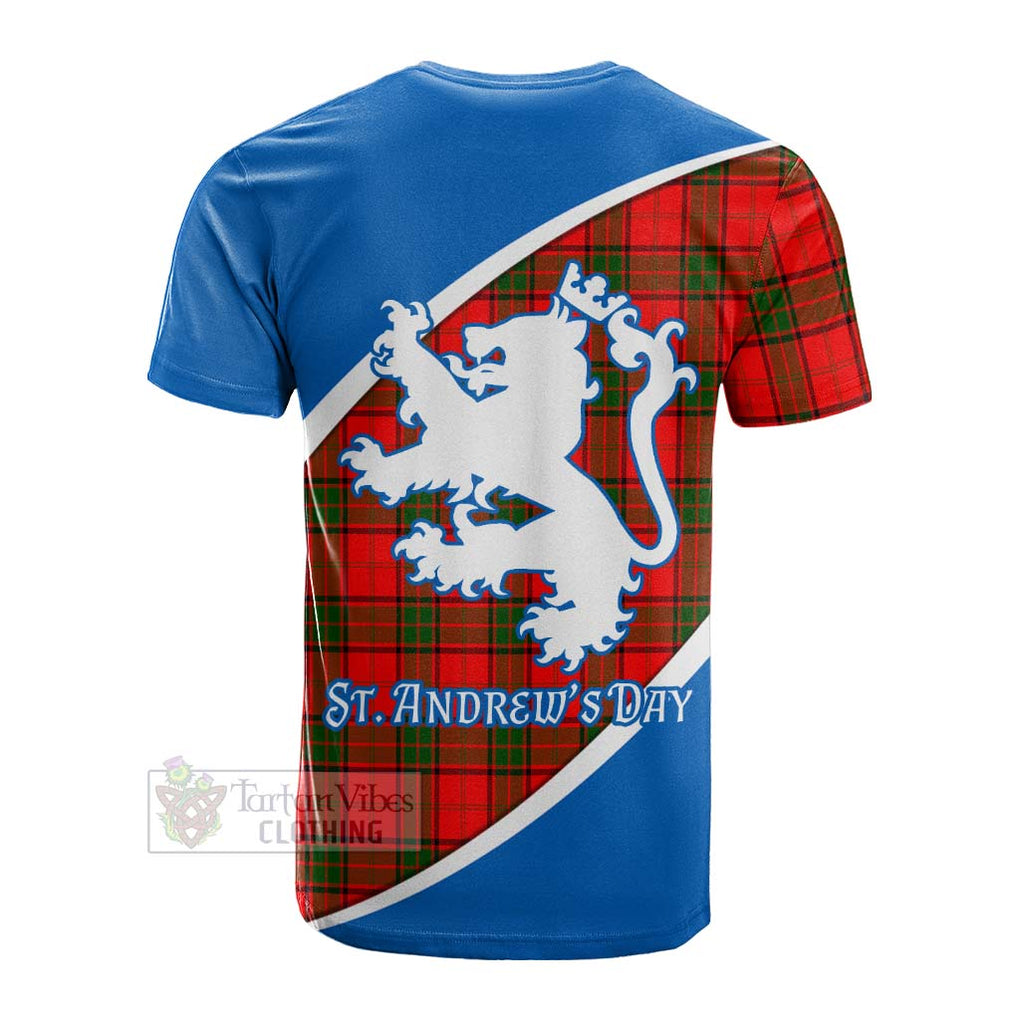 Tartan Vibes Clothing Adair Family Crest Tartan Cotton T-shirt Celebrate Saint Andrew's Day in Style