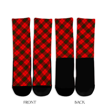 Adair Tartan Crew Socks Cross Tartan Style