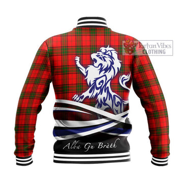 Adair Tartan Baseball Jacket with Alba Gu Brath Regal Lion Emblem