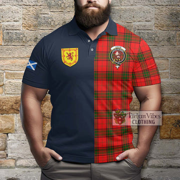 Adair Tartan Polo Shirt Alba with Scottish Lion Royal Arm Half Style