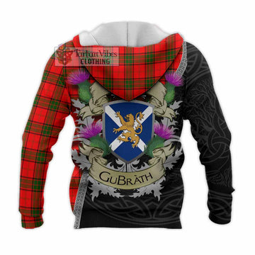 Adair Tartan Family Crest Knitted Hoodie Lion Rampant Royal Thistle Shield Celtic Inspired - Tartan Vibes Clothing