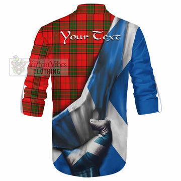 Adair Tartan Ghillie Kilt Shirt with Family Crest Scotland Patriotic Style