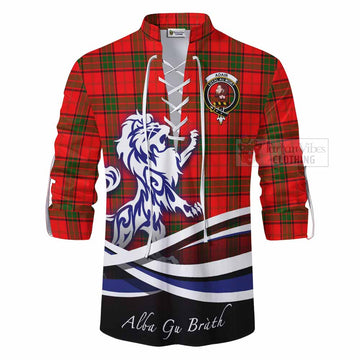 Adair Tartan Ghillie Kilt Shirt with Alba Gu Brath Regal Lion Emblem