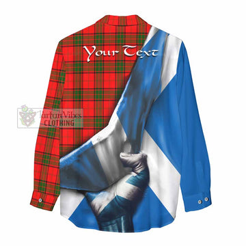 Adair Tartan Women's Casual Shirt with Family Crest Scotland Patriotic Style