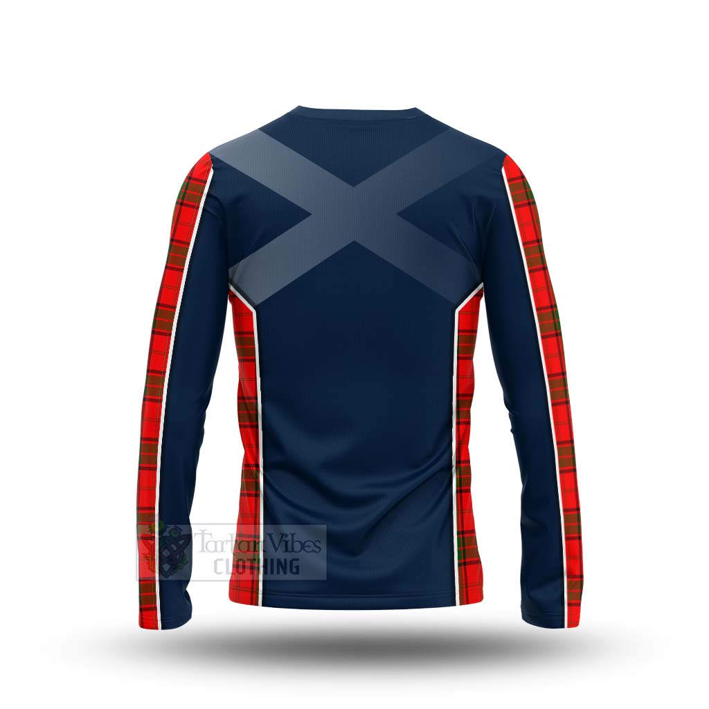 Tartan Vibes Clothing Adair Tartan Long Sleeve T-Shirt with Family Crest and Scottish Thistle Vibes Sport Style