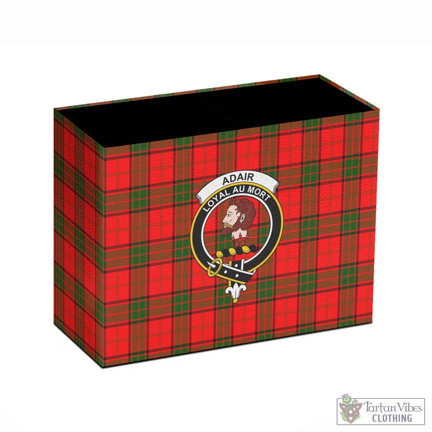 Tartan Vibes Clothing Adair Tartan Pen Holder with Family Crest