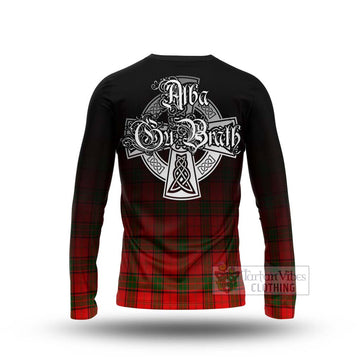 Adair Tartan Long Sleeve T-Shirt Featuring Alba Gu Brath Family Crest Celtic Inspired