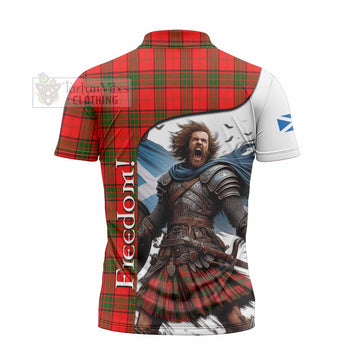 Adair Crest Tartan Zipper Polo Shirt Inspired by the Freedom of Scottish Warrior