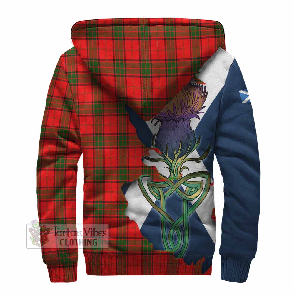 Adair Tartan Family Crest Sherpa Hoodie Scottish Thistle Celtic Inspired - Tartan Vibes Clothing