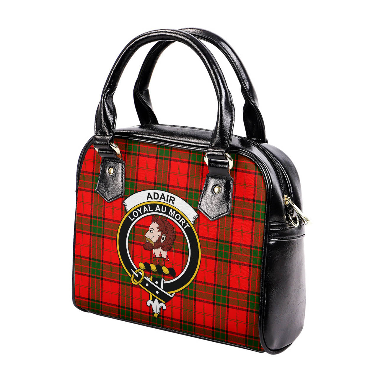 Adair Tartan Shoulder Handbags with Family Crest - Tartanvibesclothing