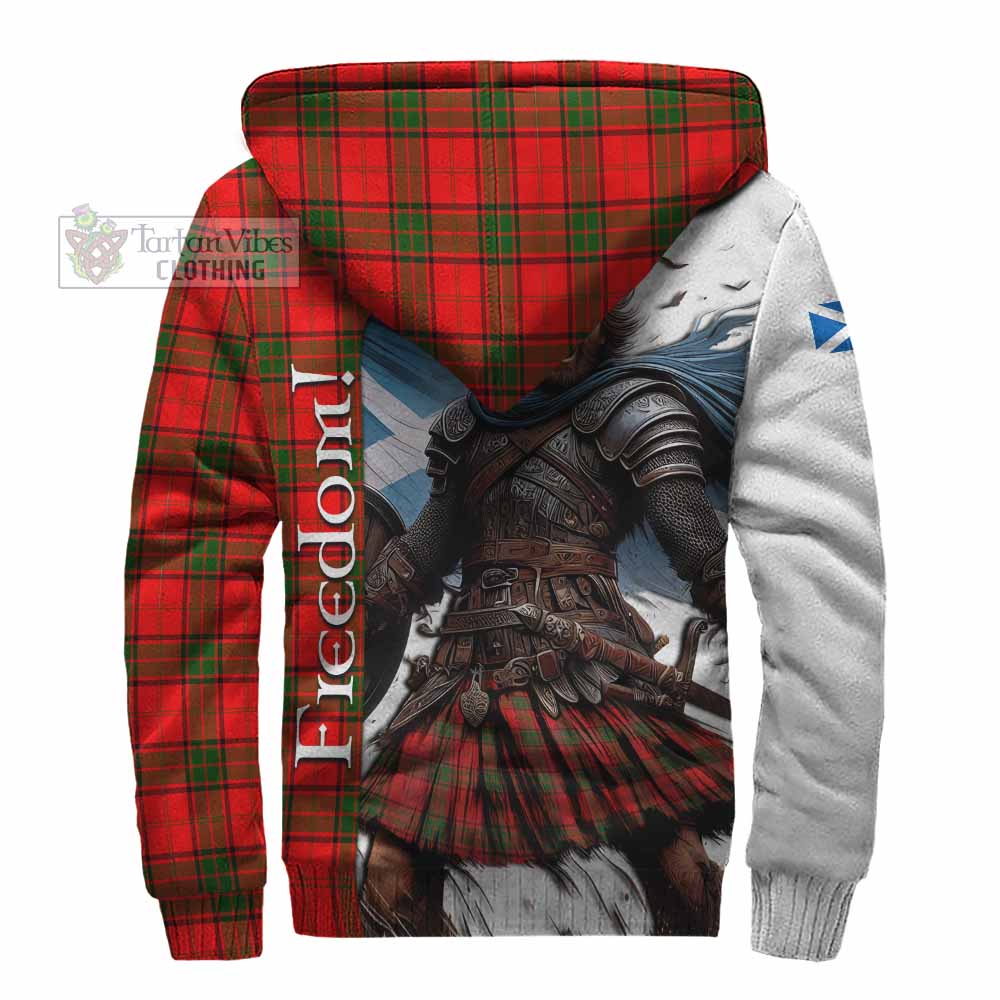 Tartan Vibes Clothing Adair Crest Tartan Sherpa Hoodie Inspired by the Freedom of Scottish Warrior