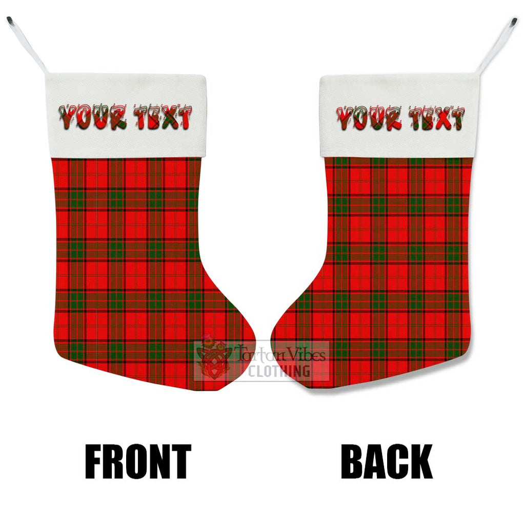 Tartan Vibes Clothing Adair Tartan Christmas Stocking with Personalized Text