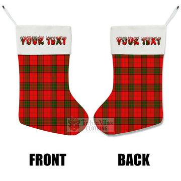 Adair Tartan Christmas Stocking with Personalized Text