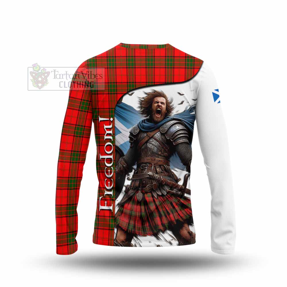 Tartan Vibes Clothing Adair Crest Tartan Long Sleeve T-Shirt Inspired by the Freedom of Scottish Warrior