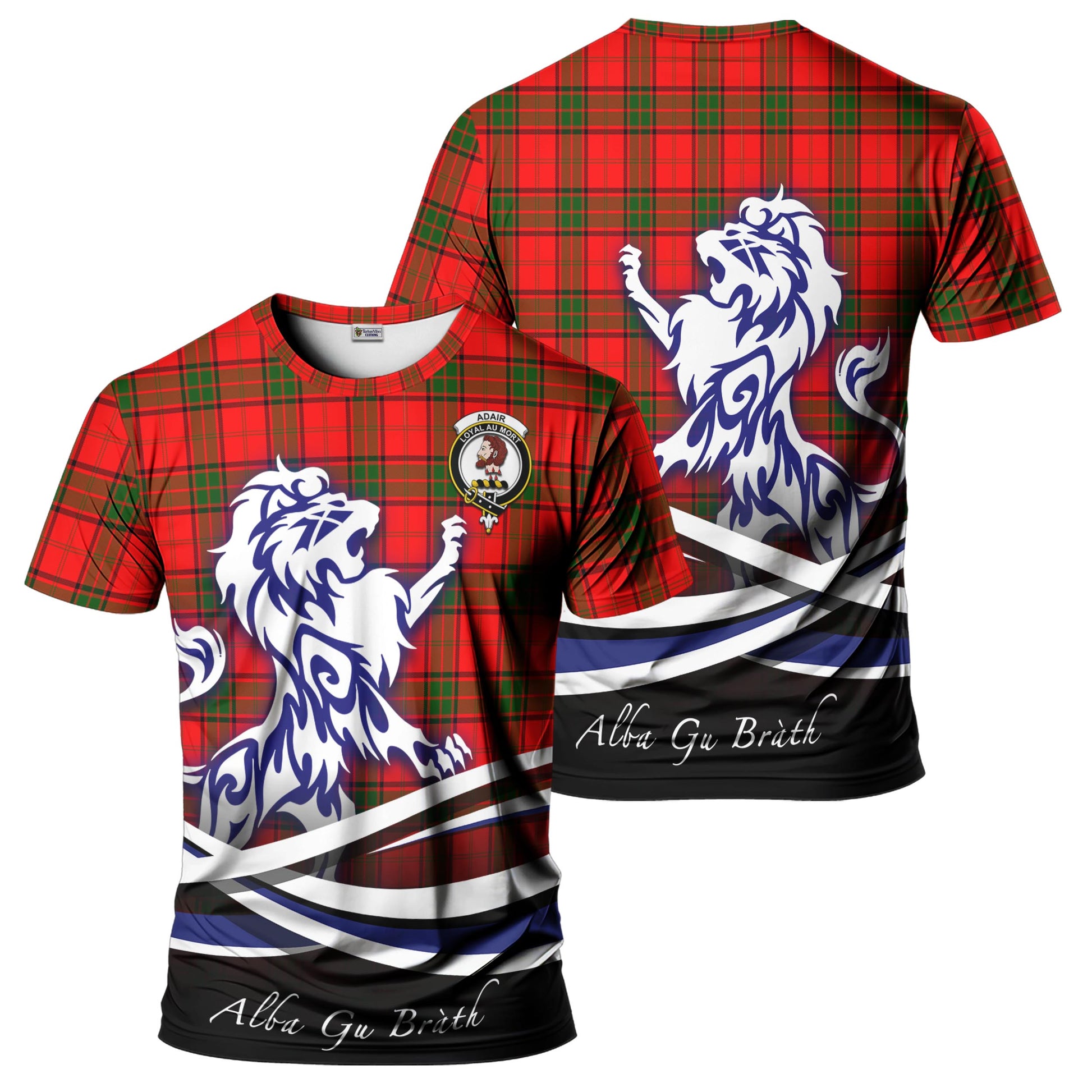 adair-tartan-t-shirt-with-alba-gu-brath-regal-lion-emblem