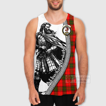 Adair Tartan Clan Crest Men's Tank Top with Highlander Warrior Celtic Style