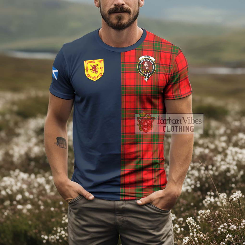 Tartan Vibes Clothing Adair Tartan T-Shirt Alba with Scottish Lion Royal Arm Half Style