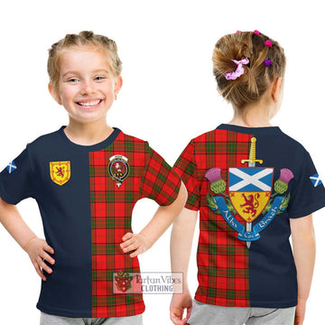 Adair Tartan Kid T-Shirt Alba with Scottish Lion Royal Arm Half Style