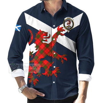 Adair Tartan Lion Rampant Long Sleeve Button Shirt Proudly Display Your Heritage with Alba Gu Brath and Clan Name