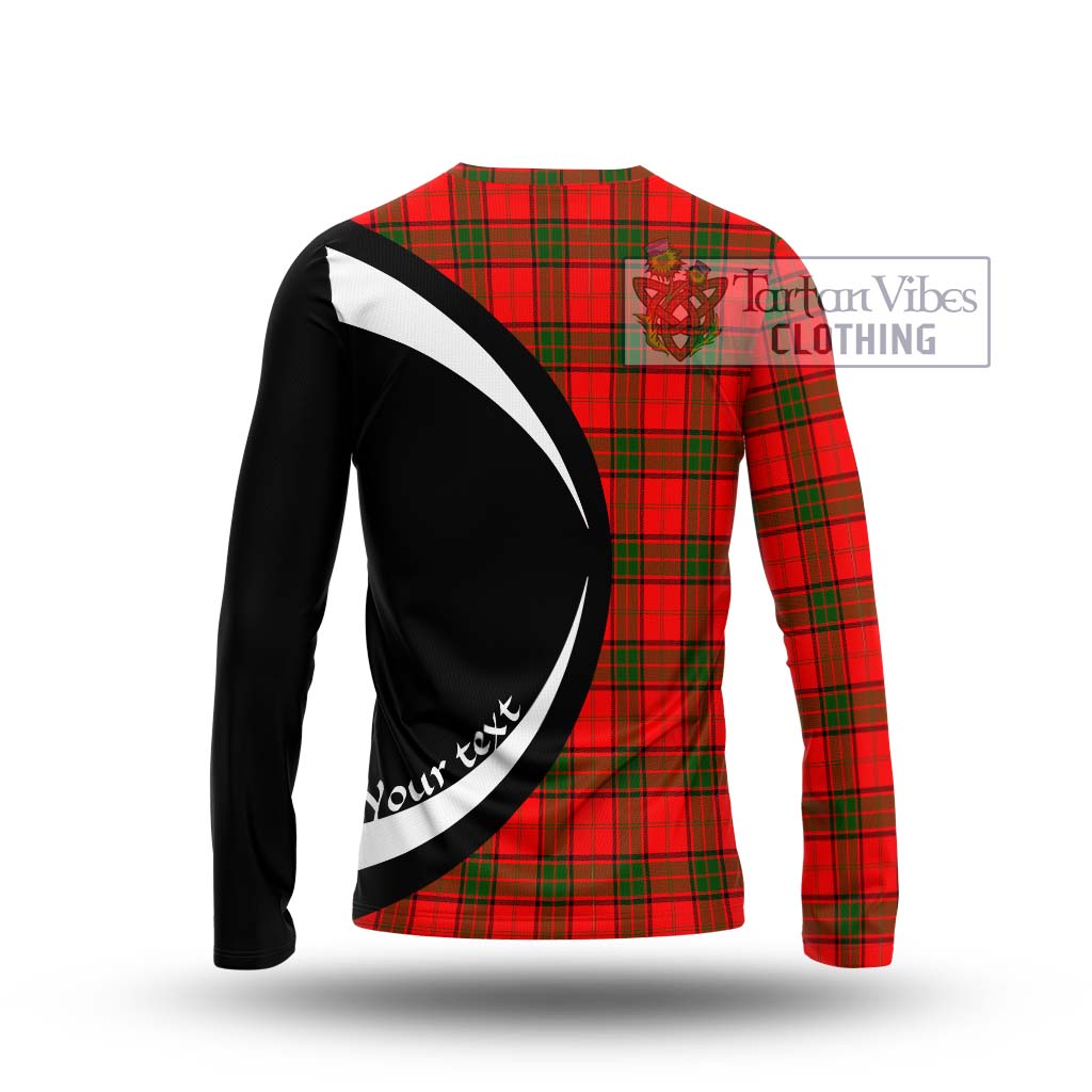 Adair Tartan Long Sleeve T-Shirt with Family Crest Circle Style - Tartan Vibes Clothing