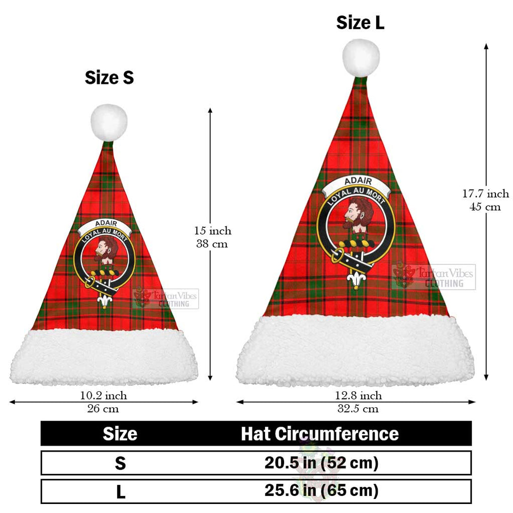 Tartan Vibes Clothing Adair Tartan Christmas Santa Hats with Family Crest