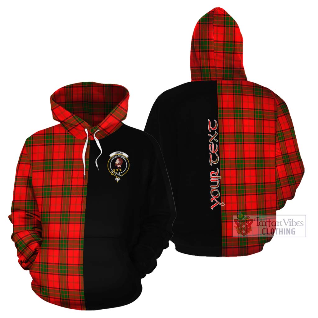 Tartan Vibes Clothing Adair Tartan Cotton Hoodie with Family Crest and Half Of Me Style