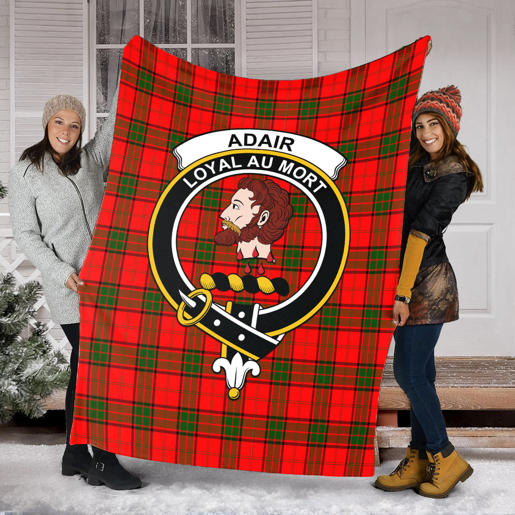 Adair Tartan Blanket with Family Crest - Tartan Vibes Clothing