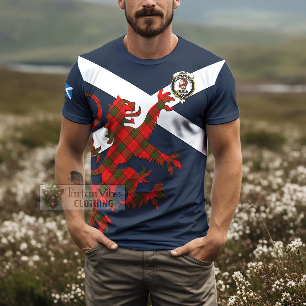 Tartan Vibes Clothing Adair Tartan Lion Rampant T-Shirt – Proudly Display Your Heritage with Alba Gu Brath and Clan Name