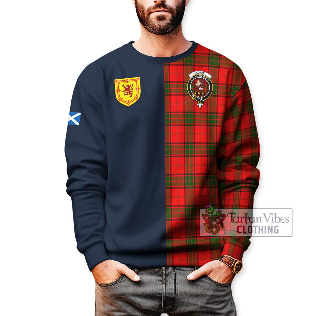 Tartan Vibes Clothing Adair Tartan Sweatshirt with Scottish Lion Royal Arm Half Style