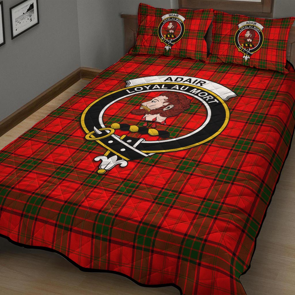 Adair Tartan Quilt Bed Set with Family Crest - Tartan Vibes Clothing