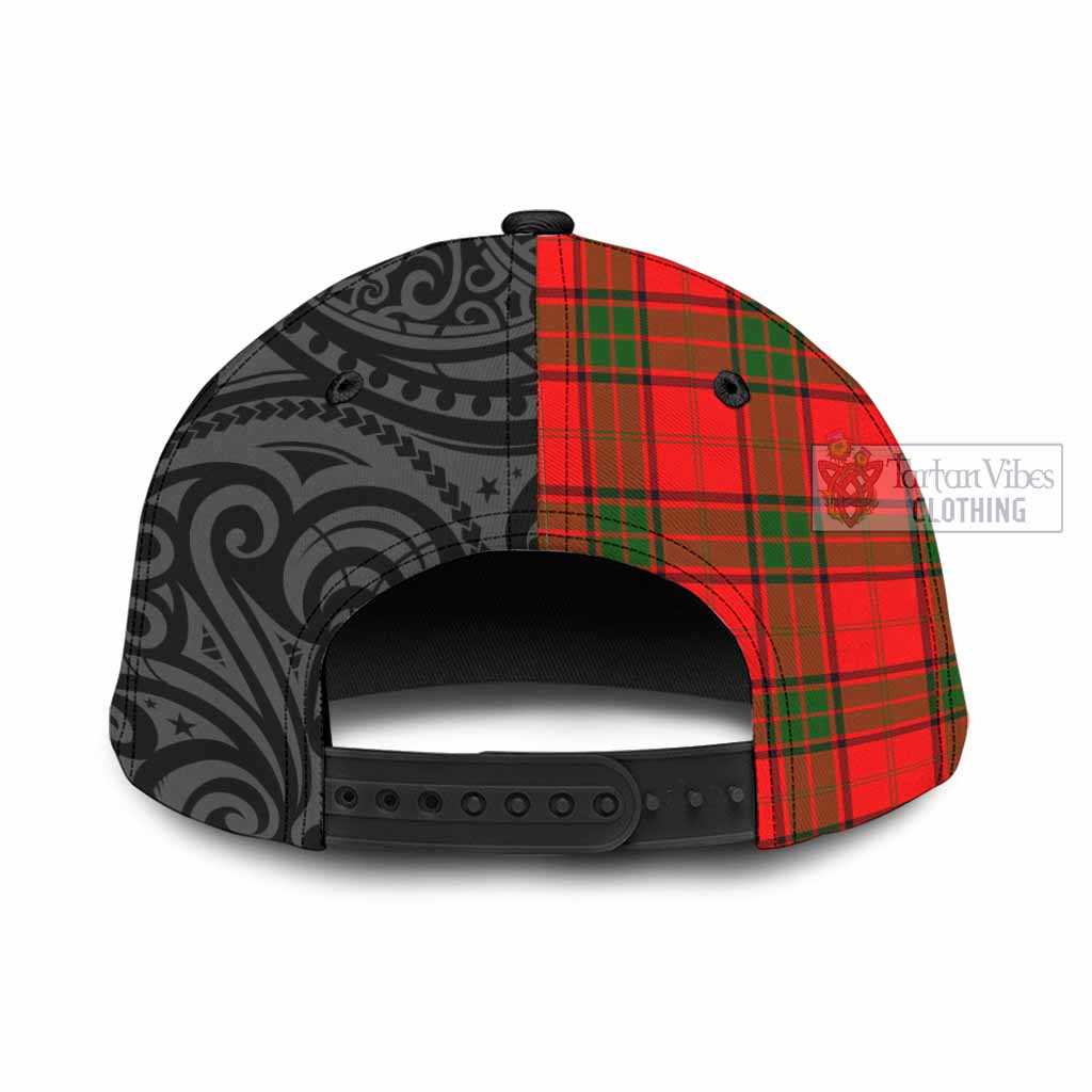 Tartan Vibes Clothing Adair Tartan Classic Cap with New Zealand Silver Fern Half Style