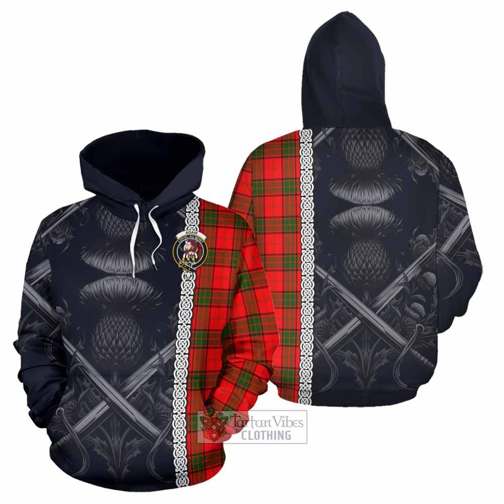 Adair Tartan Hoodie with Family Crest Cross Sword Thistle Celtic Vibes - Tartan Vibes Clothing