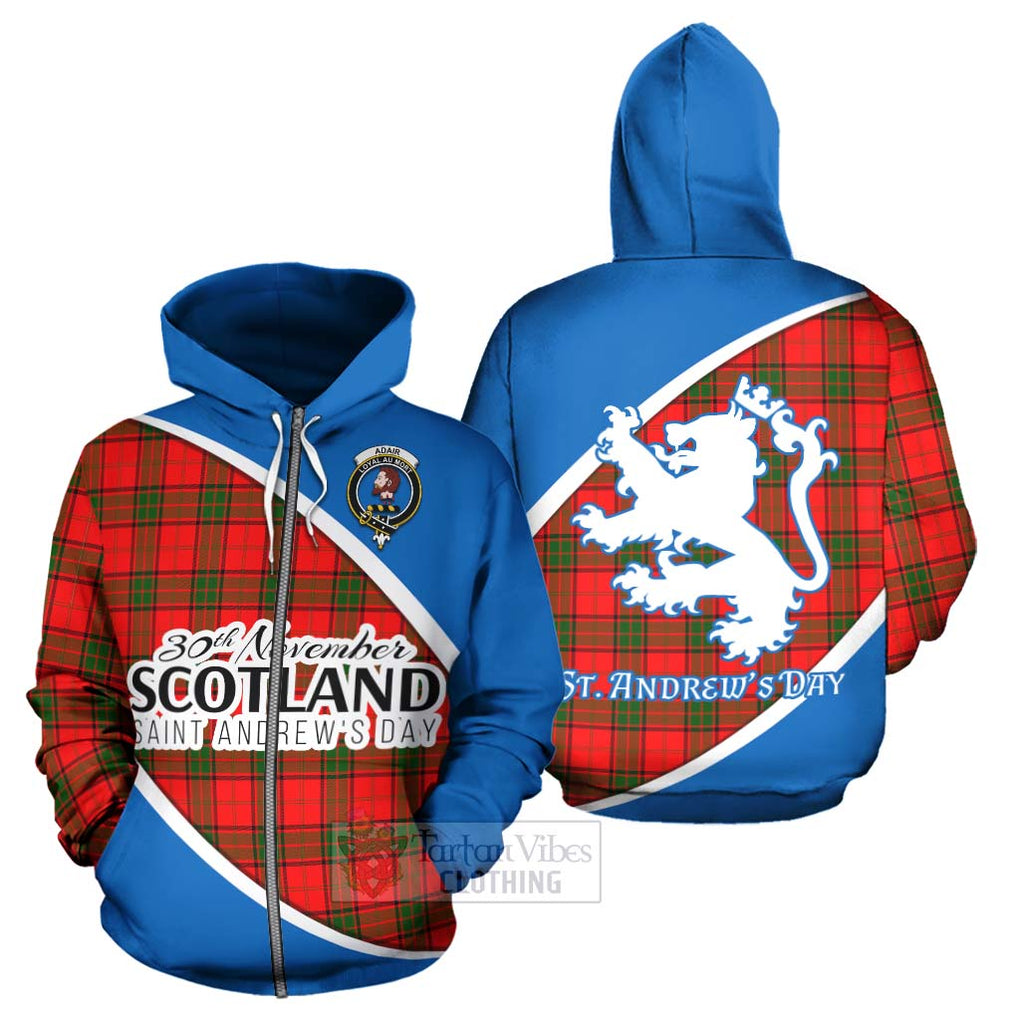 Tartan Vibes Clothing Adair Family Crest Tartan Hoodie Celebrate Saint Andrew's Day in Style