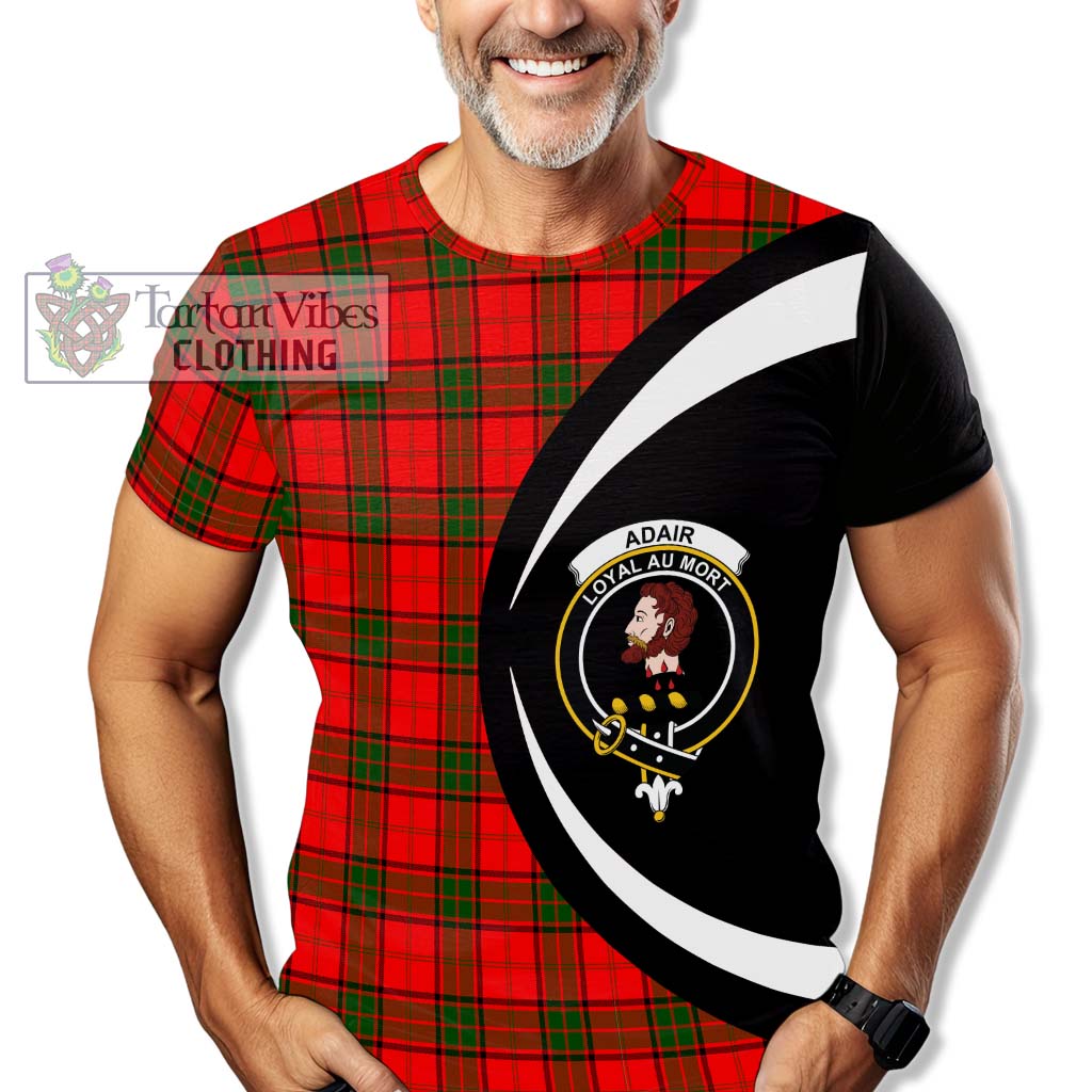 Tartan Vibes Clothing Adair Tartan T-Shirt with Family Crest Circle Style