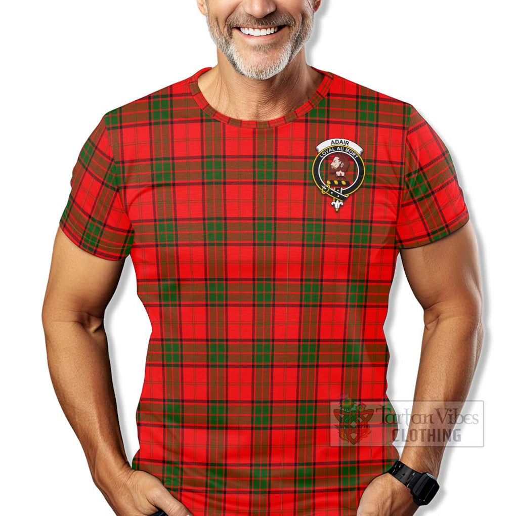 Tartan Vibes Clothing Adair Tartan T-Shirt with Family Crest Celtic Skull Style