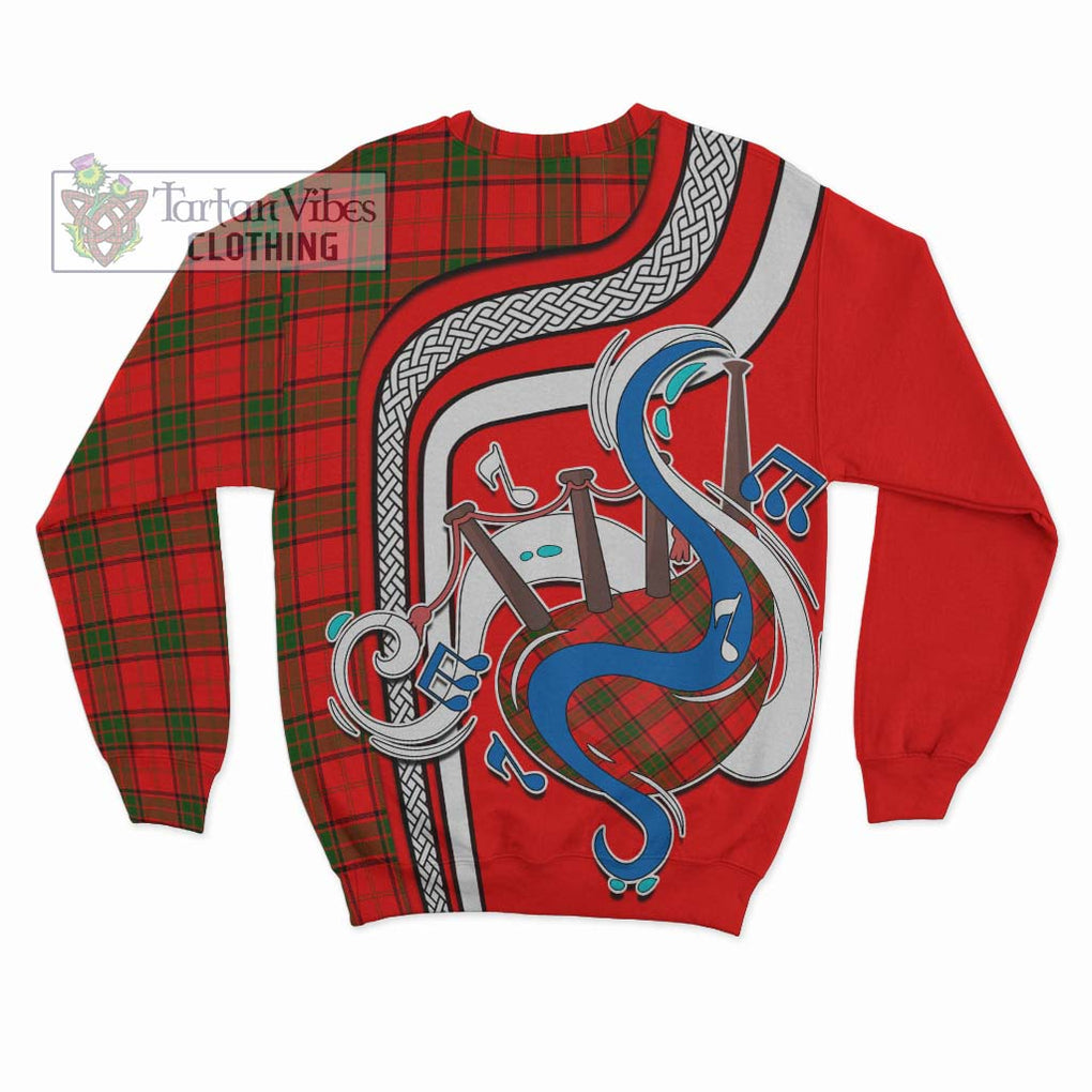 Adair Tartan Sweatshirt with Epic Bagpipe Style - Tartanvibesclothing Shop