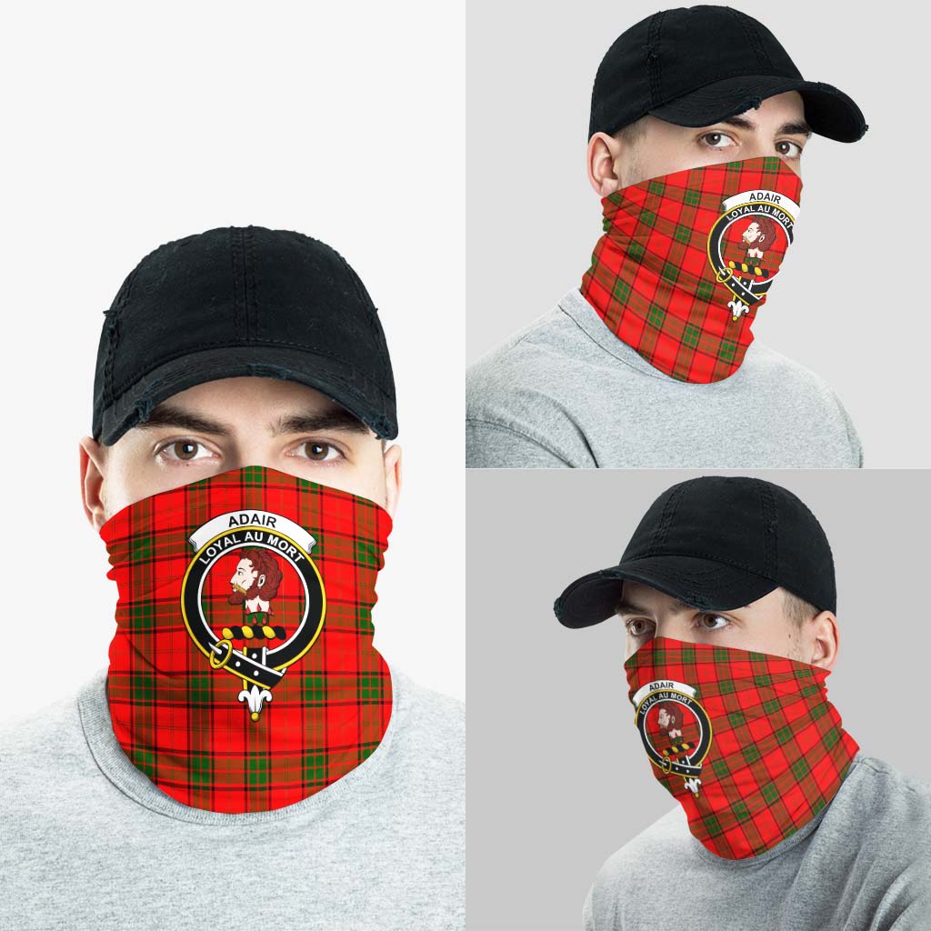 Adair Tartan Neck Gaiters, Tartan Bandanas, Tartan Head Band with Family Crest