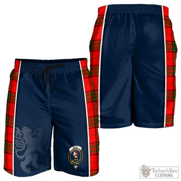 Adair Tartan Men's Shorts with Family Crest and Lion Rampant Vibes Sport Style