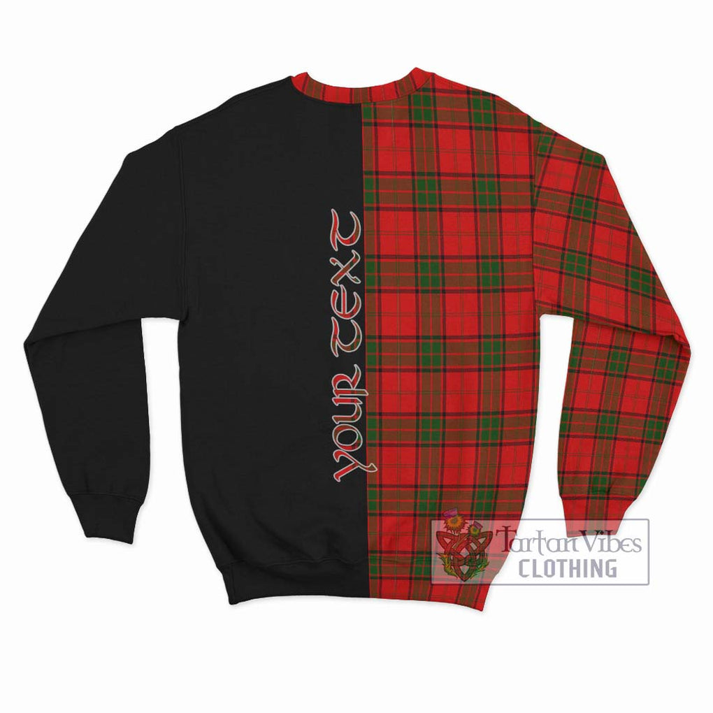 Adair Tartan Sweatshirt with Family Crest and Half Of Me Style - Tartanvibesclothing Shop