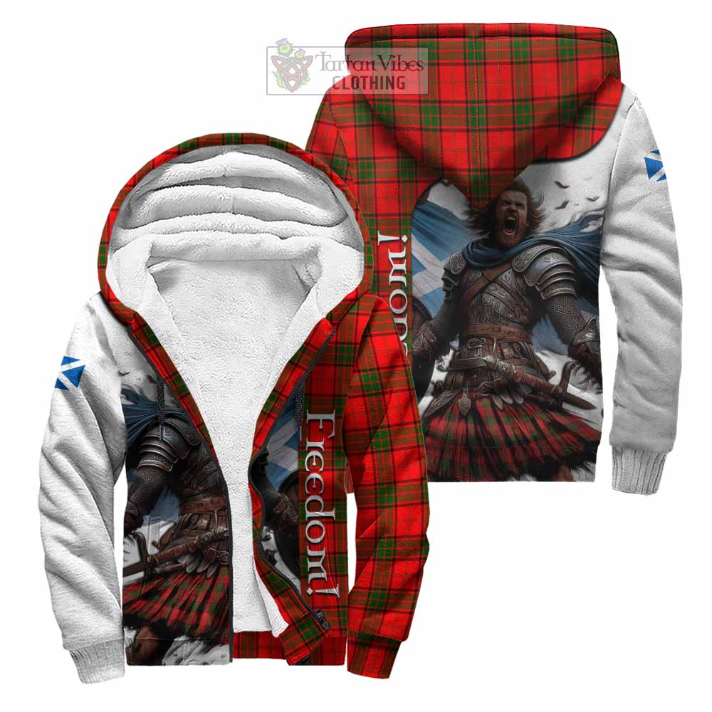 Tartan Vibes Clothing Adair Crest Tartan Sherpa Hoodie Inspired by the Freedom of Scottish Warrior