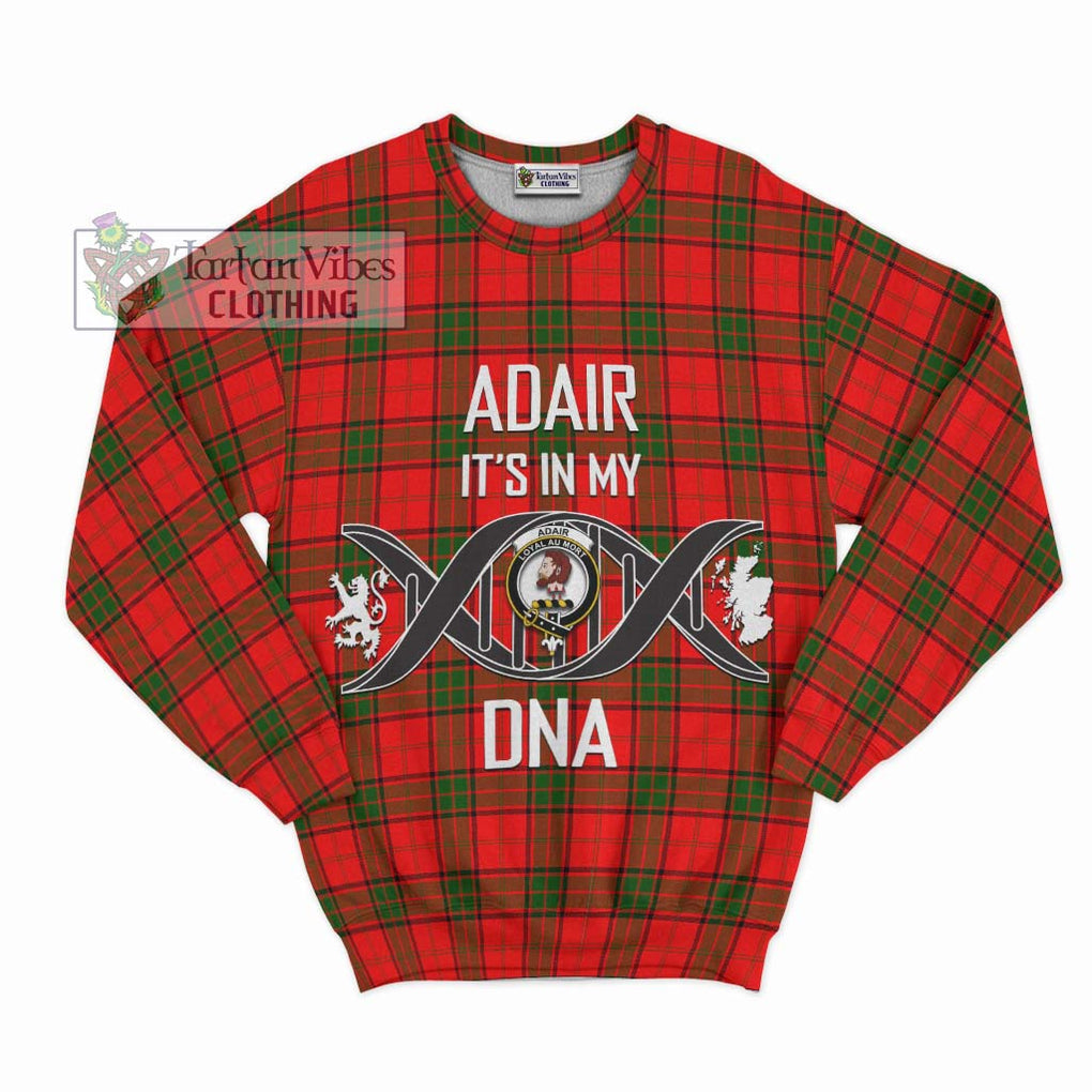 Adair Tartan Sweatshirt with Family Crest DNA In Me Style - Tartanvibesclothing Shop