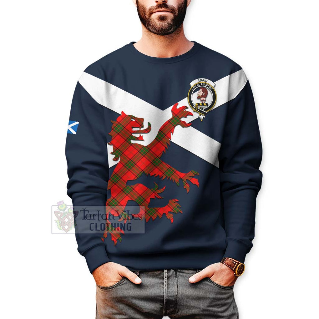 Tartan Vibes Clothing Adair Tartan Lion Rampant Sweatshirt – Proudly Display Your Heritage with Alba Gu Brath and Clan Name