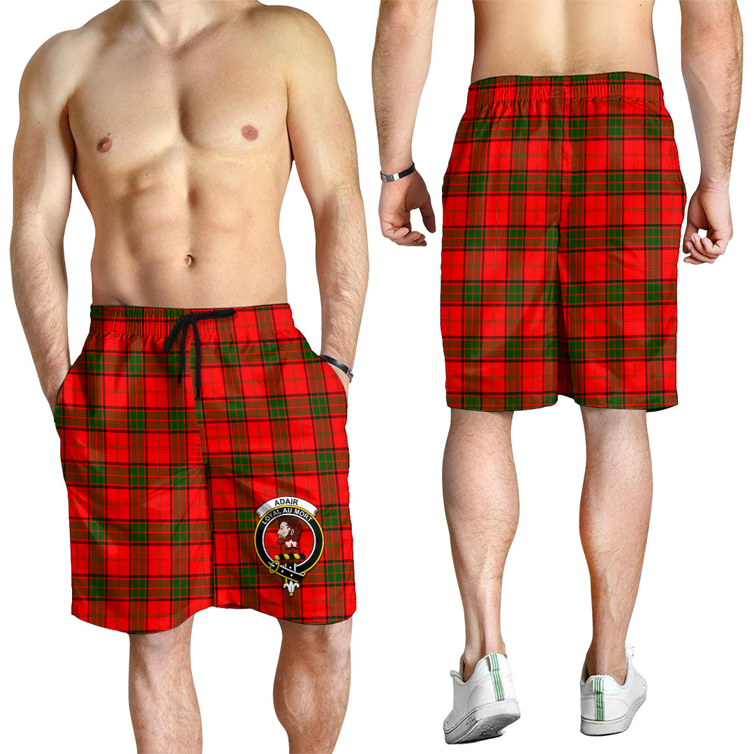 Adair Tartan Mens Shorts with Family Crest - Tartanvibesclothing