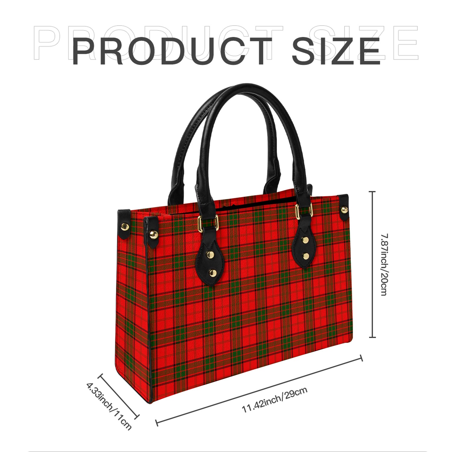 Adair Tartan Leather Bag - Tartanvibesclothing