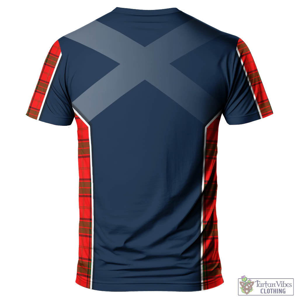 Tartan Vibes Clothing Adair Tartan T-Shirt with Family Crest and Scottish Thistle Vibes Sport Style